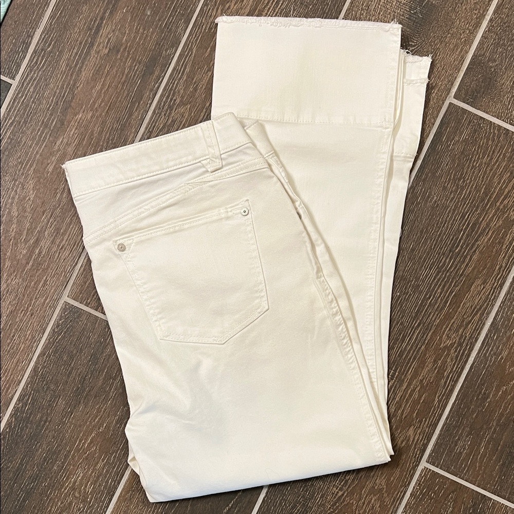 Women's Democracy White Crop Jeans 12